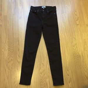 AGOLDE Sophie mid-rise black ankle denim